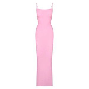 NWT SKIMS Soft Lounge Long Slip Dress in COTTON CANDY size XS - limited edition